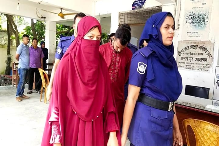 হানিমুনে স্বামীকে পিটিয়ে পালানো সেই নববধূ প্রেমিকসহ গ্রেপ্তার